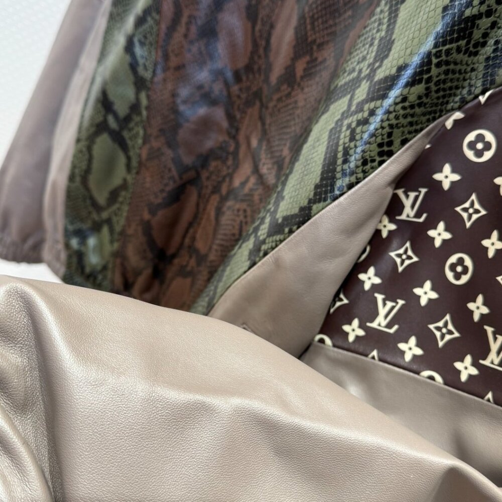 Louis Vuitton Python-Mix Leather Tracksuit Top Mi… - image 6